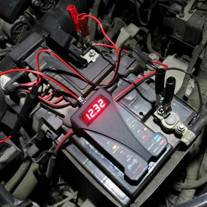 Tester Baterai Aki Mobil Motor / Tester Aki Digital 12V / Alat Tes Aki