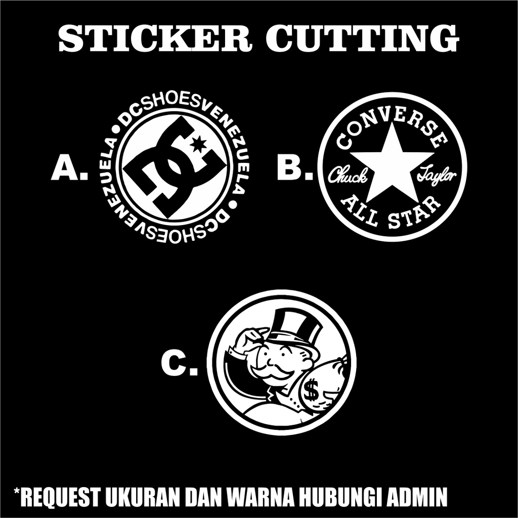 Sticker Cutting Distro Dc Convers