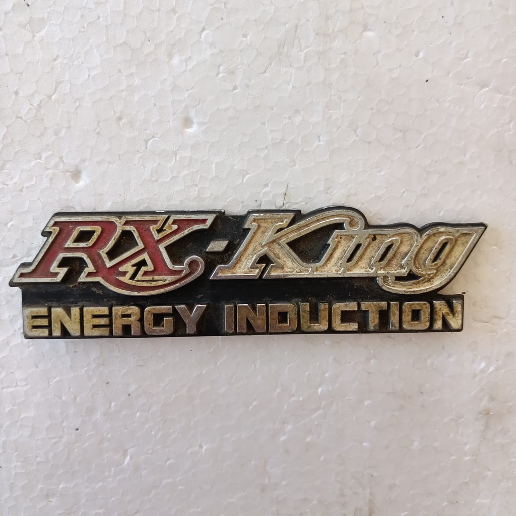 Logo emblem box aki tepong aki accu Yamaha Rx King Energy Induction Original copotan