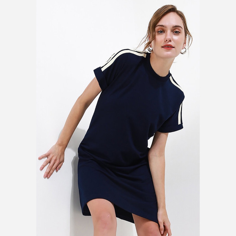 Tolliver Stripes Dress Wanita