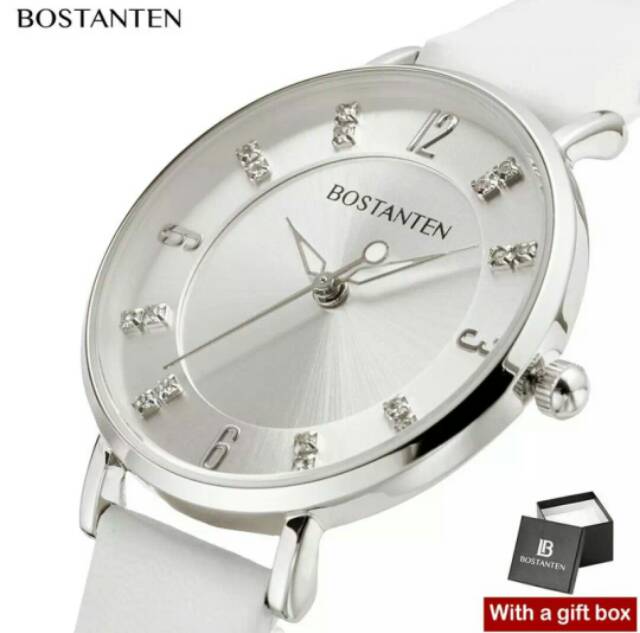 Bostanten Jam tangan fashion wanita/jam tangan kulit/jam tangan kasual Original FREE Box