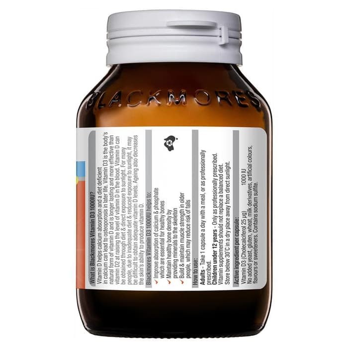 blackmores vitamin d3 d 3 1000 iu 1000iu vit D vit D3 200 caps Limited