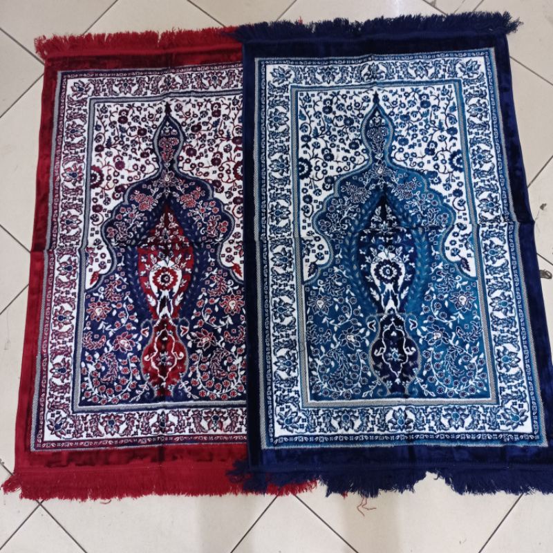 [COD] sajadah turki bludru premium benang perak 70x110 cm