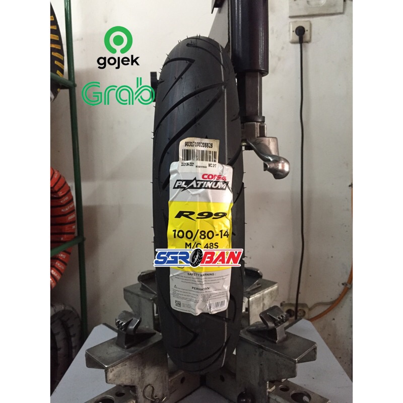 BAN CORSA R99 100/80-14 TUBELESS CORSA PLATINUM MATIC MIO BEAT VARIO