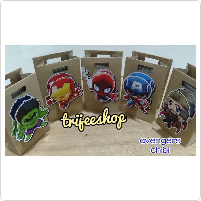 

READY PAPERBAG UK. 8X13X5/PAPERBAG AVENGERS/PAPERBAG UNIK/PAPERBAG SUPERMINI