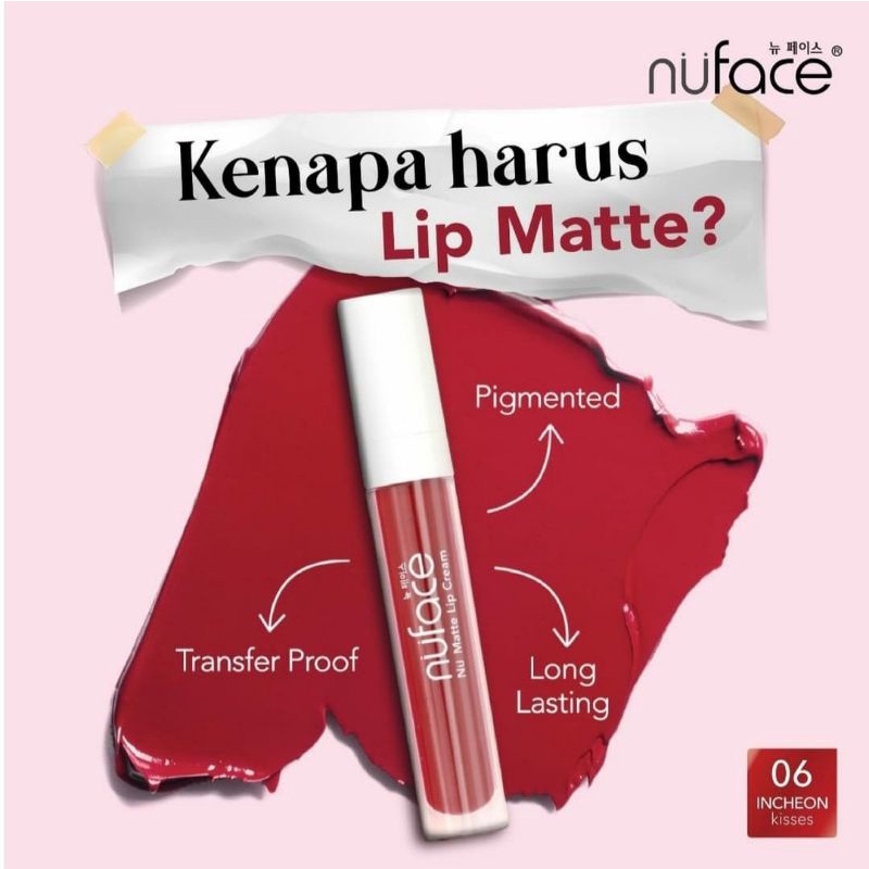 NUFACE Nu Matte Lip Cream | Lipcream Sensasi Caramel Warna Intense Tahan Lama