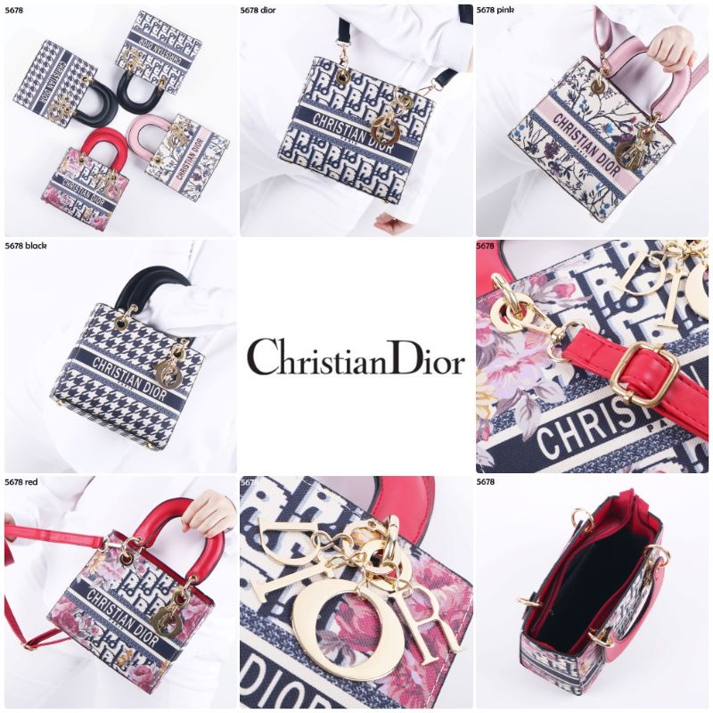 TAS WANITA Mini Oblique Jacquard Lady DIOR* MD5678