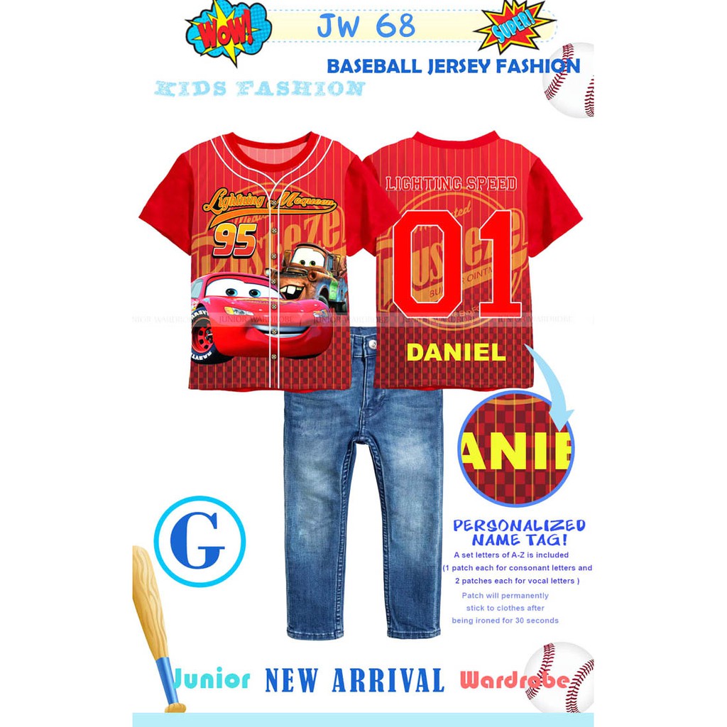 JW68 SHIRT + JEANS BISA BIKIN NAMA ANAK KODE GHIJKL