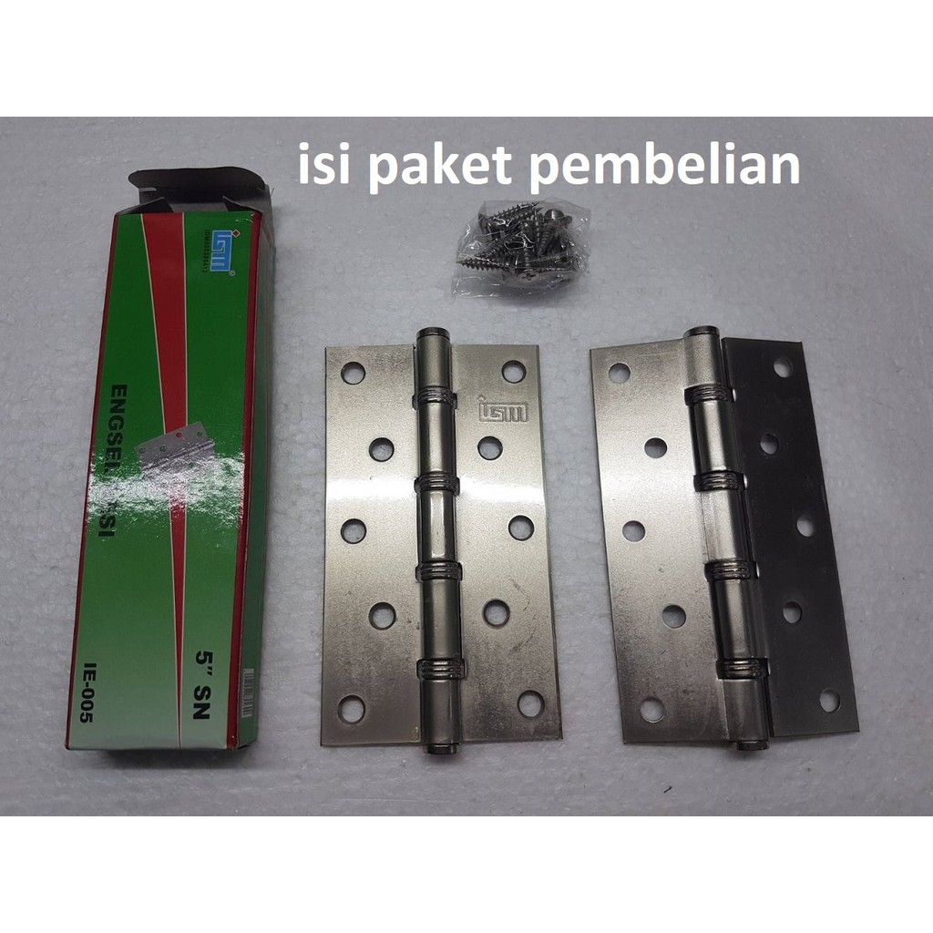 Engsel pintu kupu kupu 5&quot; 5 inch stainless IGM kualitas bagus tebal untuk rak lemari pintu besar