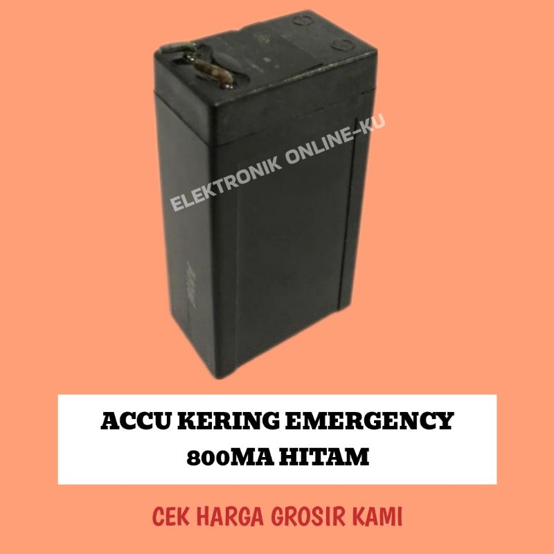 ACCU KERING EMERGENCY 800MA HITAM