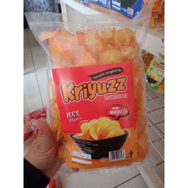 

KERIPIK SINGKONG KRIYUZZ RASA KEJU 250 GR