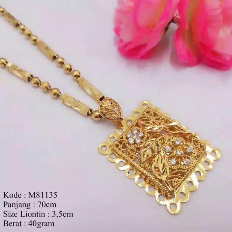 GROSIR XUPING KALUNG SET LIONTIN PANJANG 60CM / KALUNG XUPING