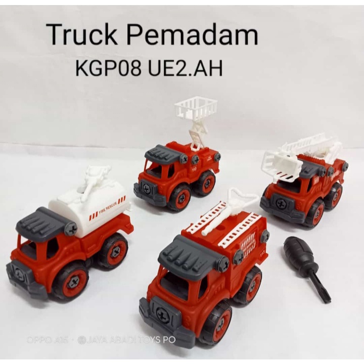 KGP 08 / KGP 09 / KGP 10 - Mainan Truk Konstruksi isi 4 PC Mekanik Cilik set KGP08 / KGP09 / KGP10