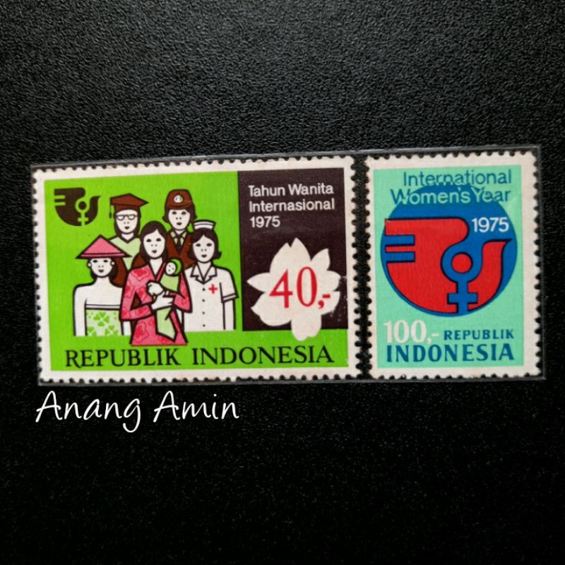 

LOT.F29 PRANGKO INDONESIA I-177 2V TAHUN WANITA INTERNASIONAL 1975