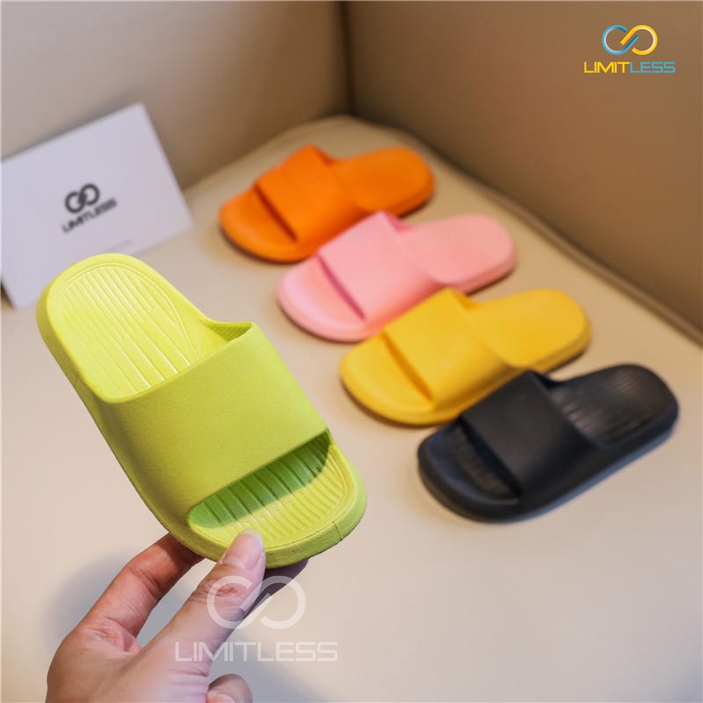 Sendal Anak Selop Cewek Cowok Unisex Limitless Sandal Anak Cowok Slip On Sendal Anak Perempuan Limitless