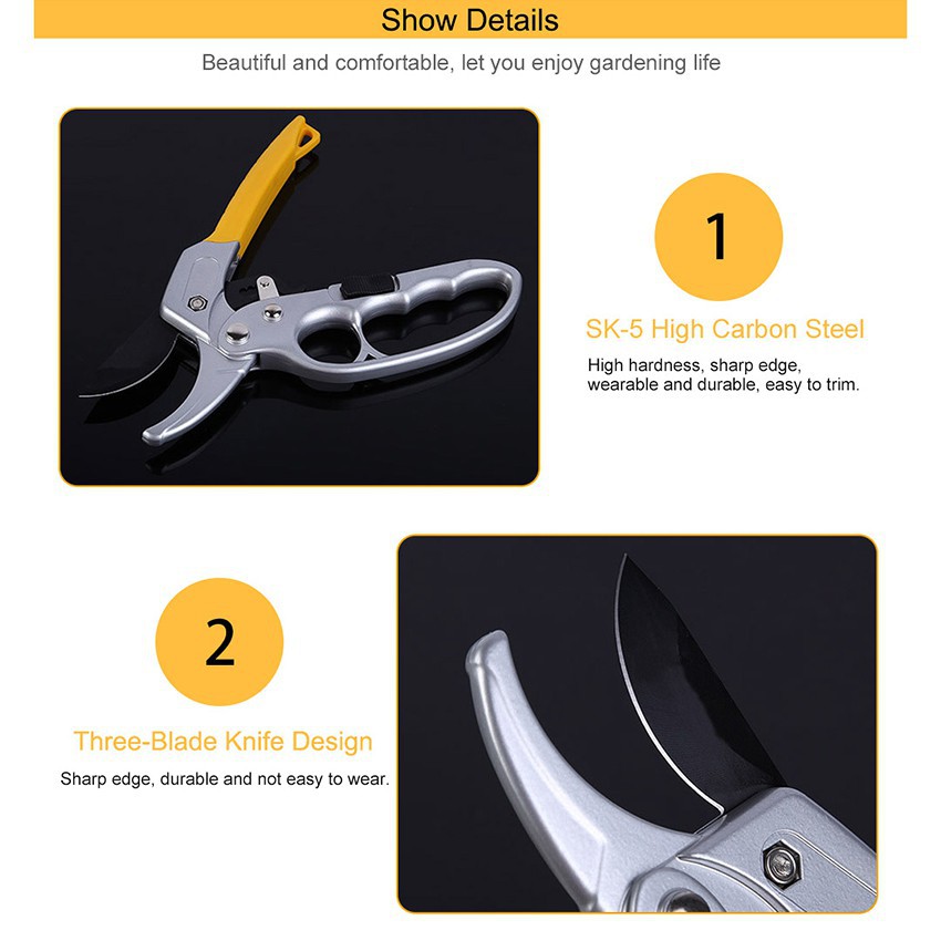 Pruning Shears Gunting Dahan Bunga Ranting Stek Alat Potong Dahan Garden Scissors Gunting Taman