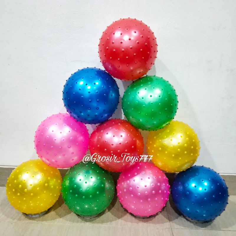 (SNI) Bola Duri Mainan Anak / Mainan Bola Karet Duri