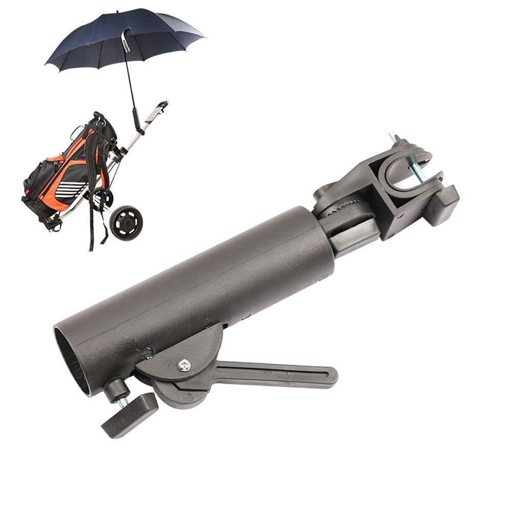 Rebuy Payung Golf Holder Kursi Roda Payung Stand Clip Adjustable Buggy Umbrella Munt Bracket