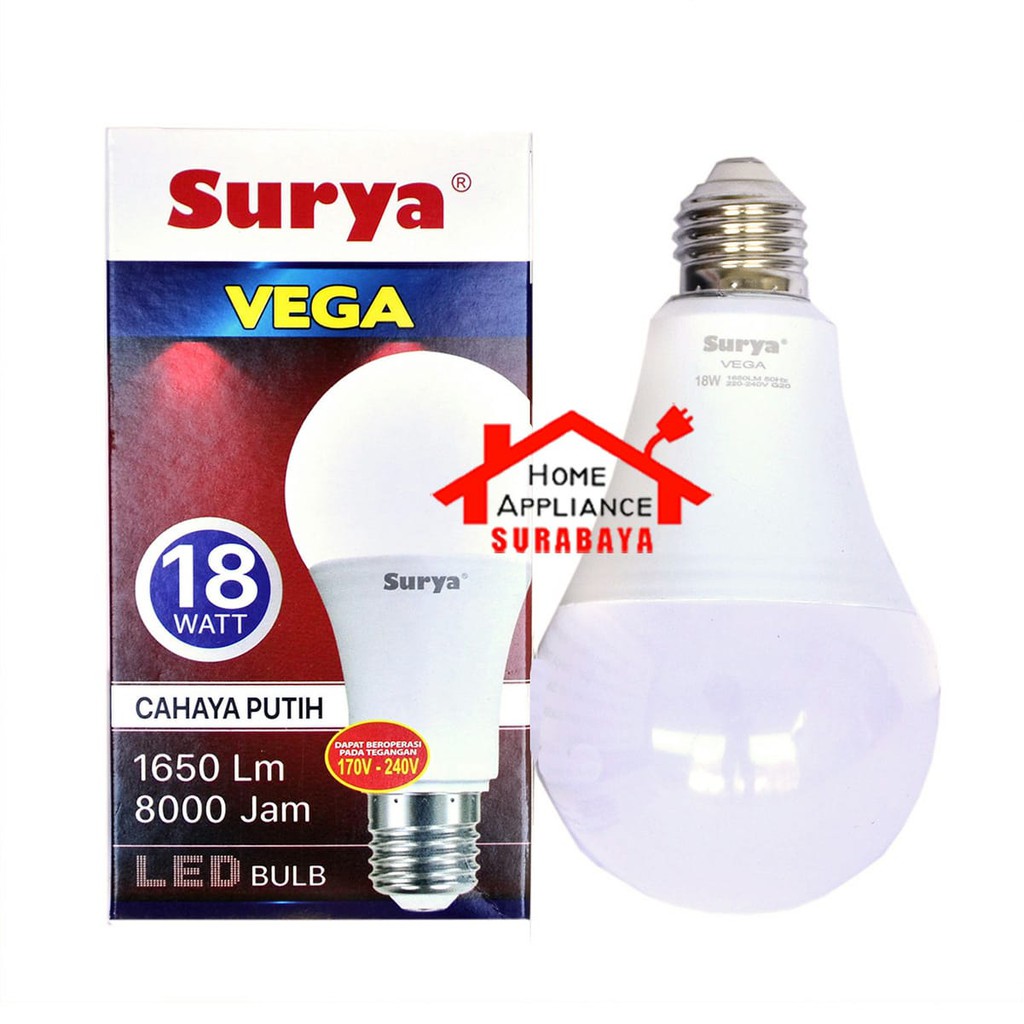 Lampu LED Bulb Surya Vega 18W 18 Watt  - Cahaya Putih