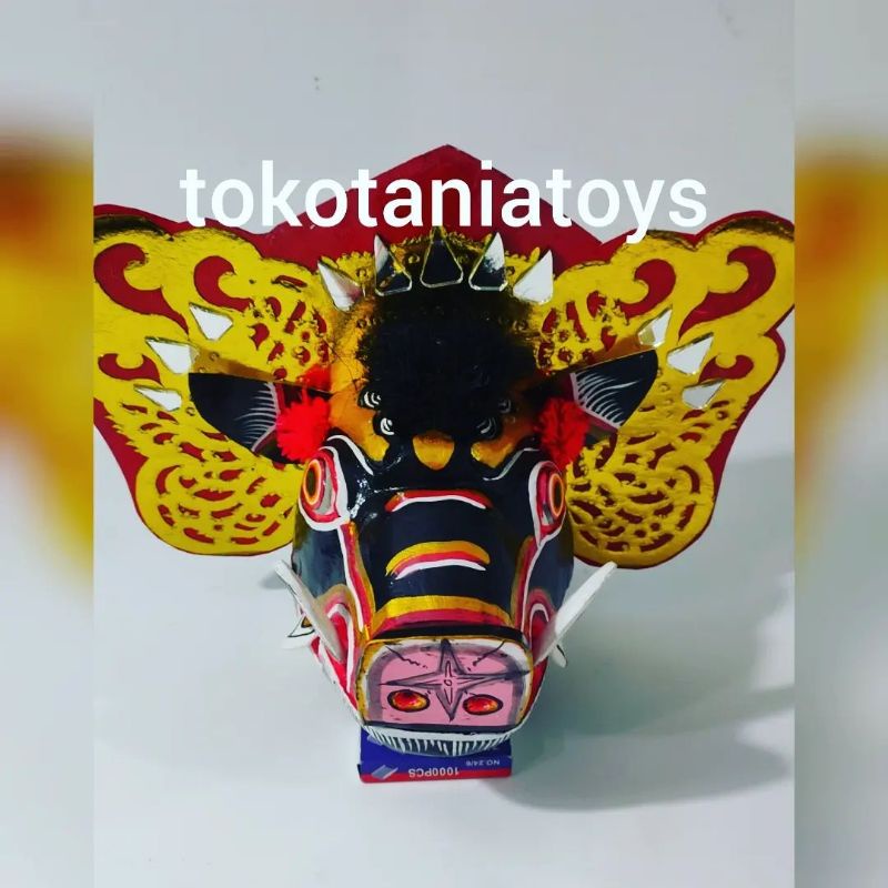 Barong Bangkung Topeng Dari Kayu Khas Bali Mainan Kesenian Tradisional Barong Bangkung dan Ket