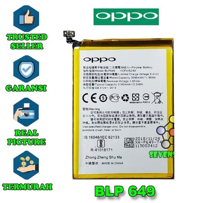 Baterai Oppo BLP-649 / Oppo A83 Original Batre Battery