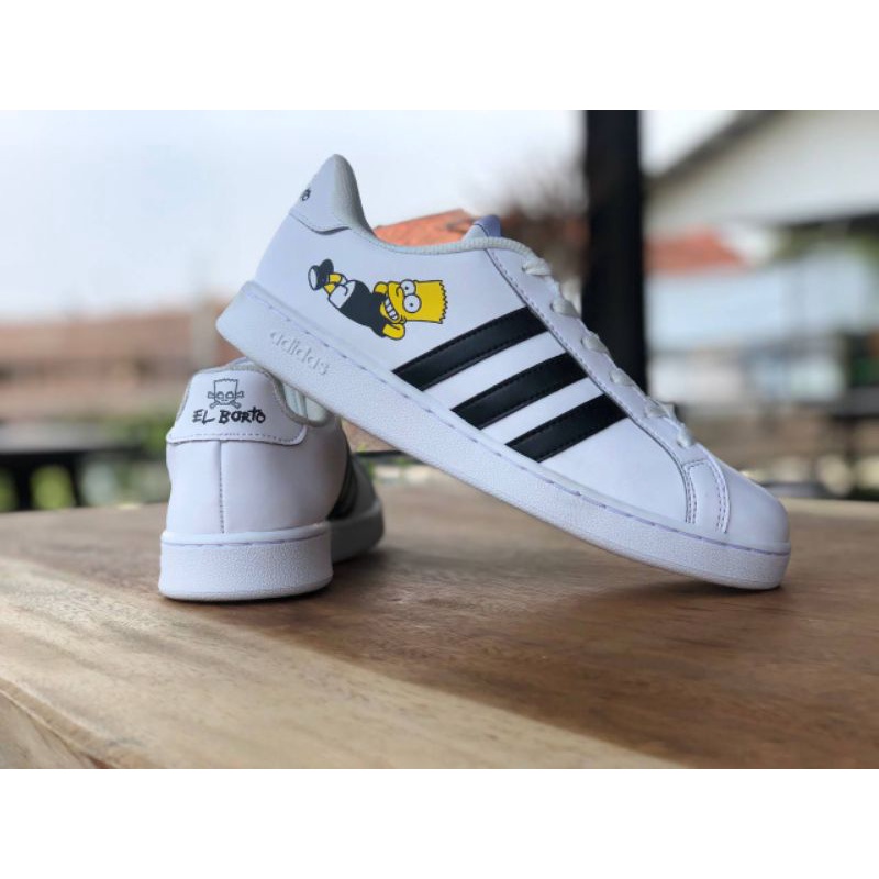 SEPATU ADIDAS THE SIMPSONS EL BARTO GRAND COURT (FREE KAOS KAKI)