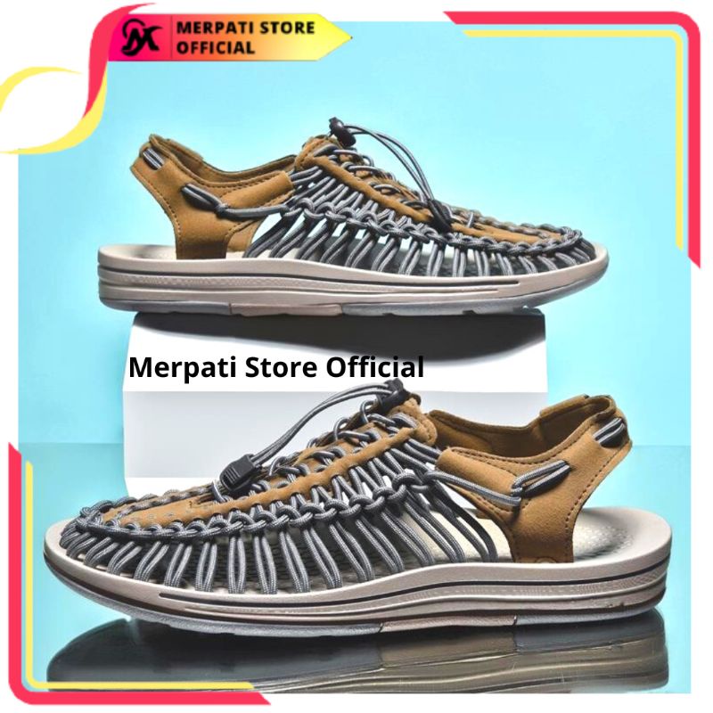 Merpati Store - Sandal Sepatu Hiking Kulit Asli Pria Wanita Keren Handmade Waterproof Olahraga Hiking