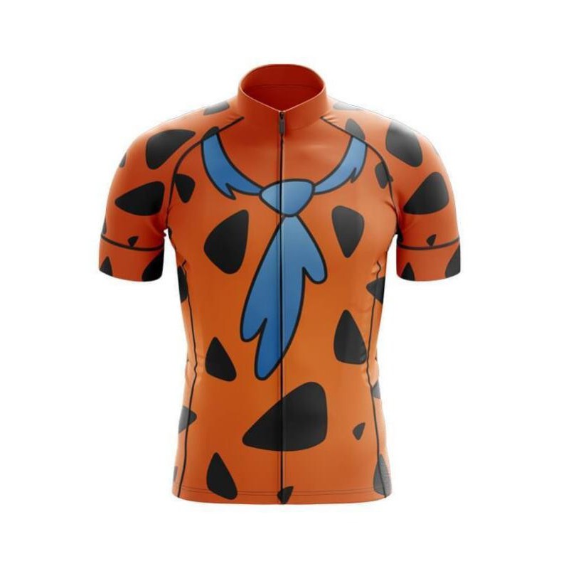 Flintstones Fred Flintstone Jersey baju Sepeda Roadbike Road Bike Pria