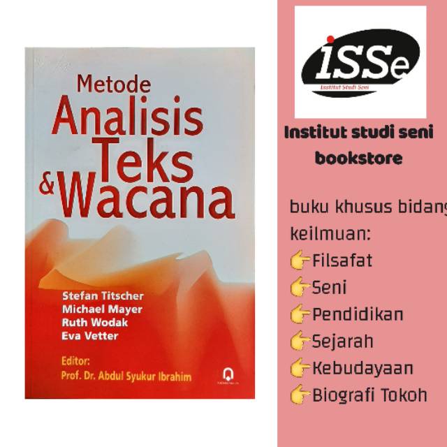 Analisis teks dan wacana buku penelitian buku pendidikan buku analisis wacana ORIGINAL