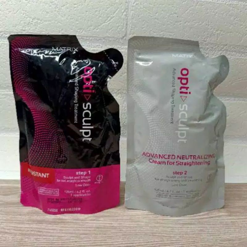 Obat pelurus MATRIX Opti Sculp Smoothing Collagen & keratin 125 ml sekali pake