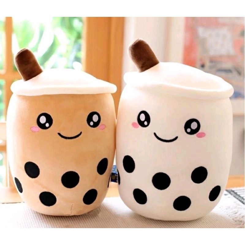 BONEKA BOBA LAMPU LED / BOBA Milk Tea LED Diameter 20cm / TINGGI 30 CM  Berlabel SNI