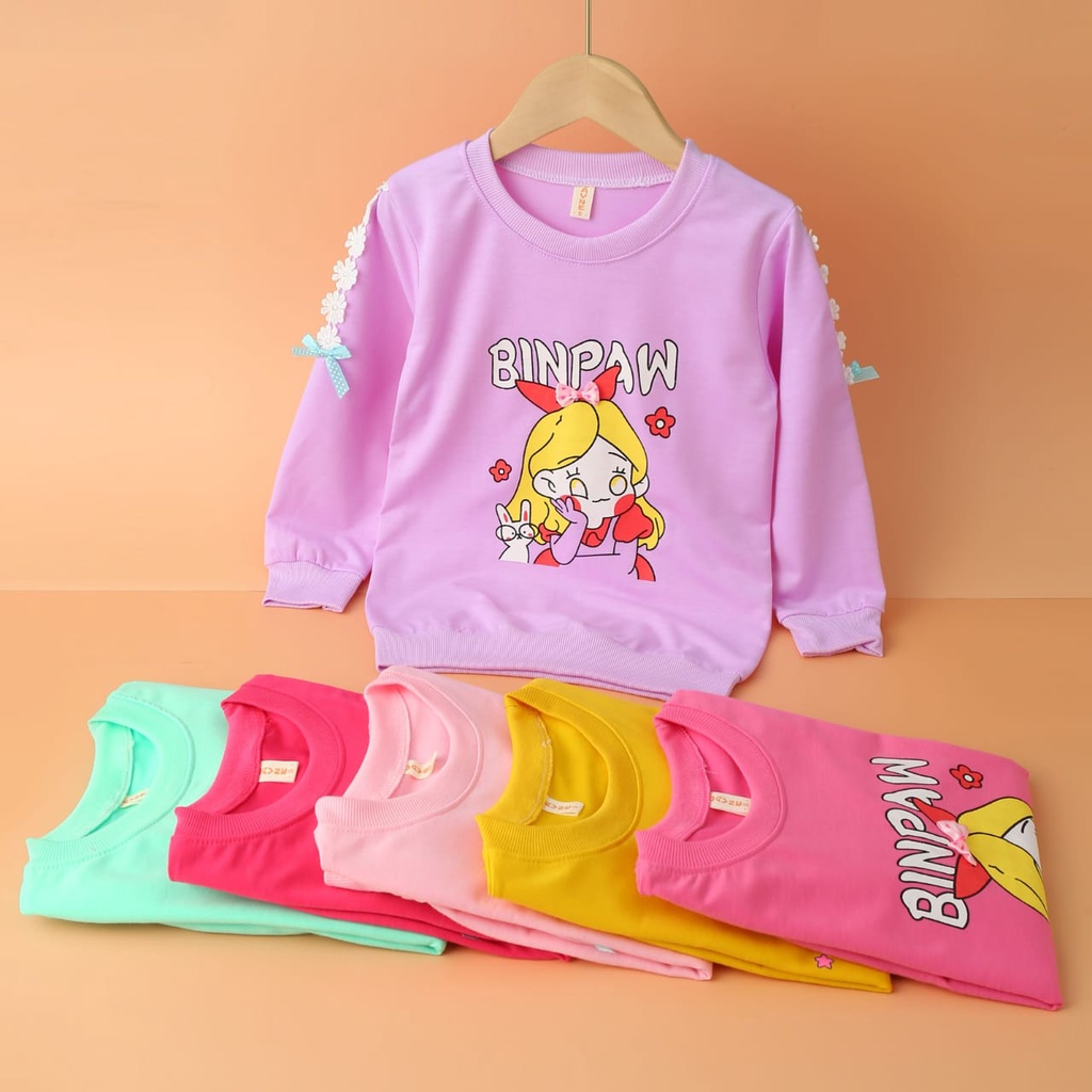 Sweater Import Anak Perempuan Usia 5 - 12 Tahun | Baju Switer Cewek Umur 5-12th Original Import 100%