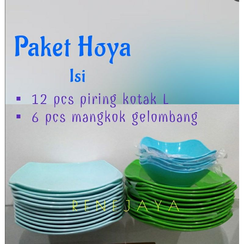Paket Hoyaplast Piring dan Mangkok