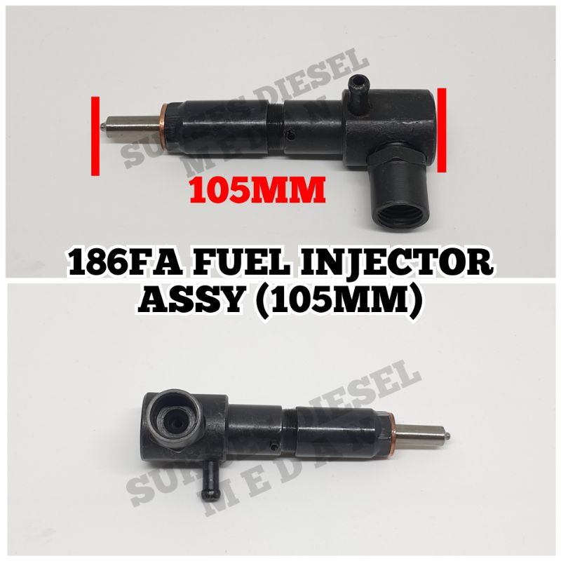 186FA 186 FA Fuel Injector Injektor Assy Rumah Nozzle Nojel Nosel Noksel Mesin Diesel Genset Silent 