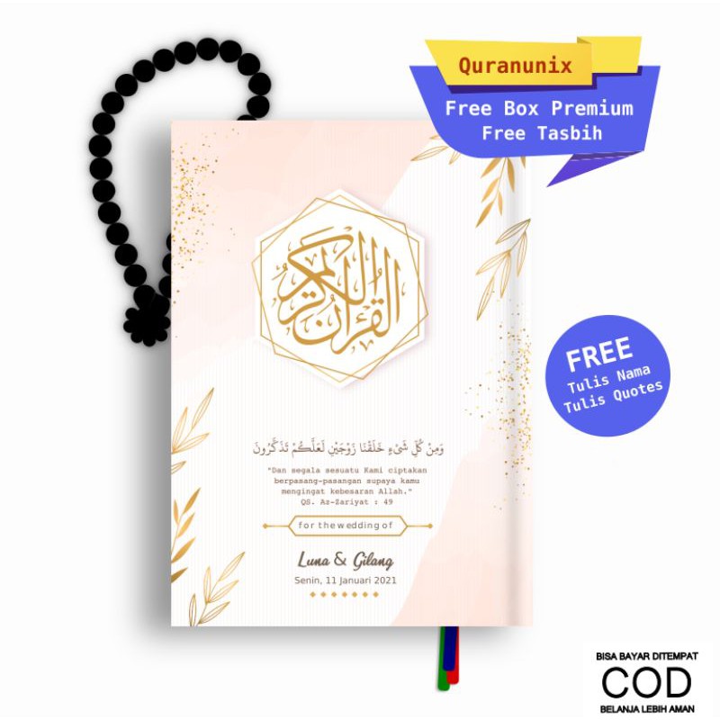 Al QURAN MAHAR AL QURAN SESERAHAN MAHAR NIKAH MAHAR LAMARAN QURAN A5 QURAN A6 MAHAR UNIK