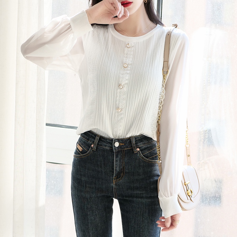 【Elegant】Summer Round Neck  Loose Knitted T-Shirt 7383