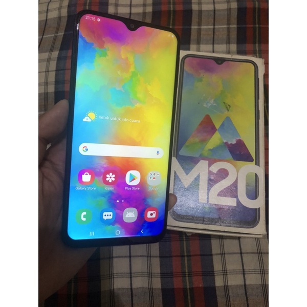 samsung M20 3/32gb fullset black -second
