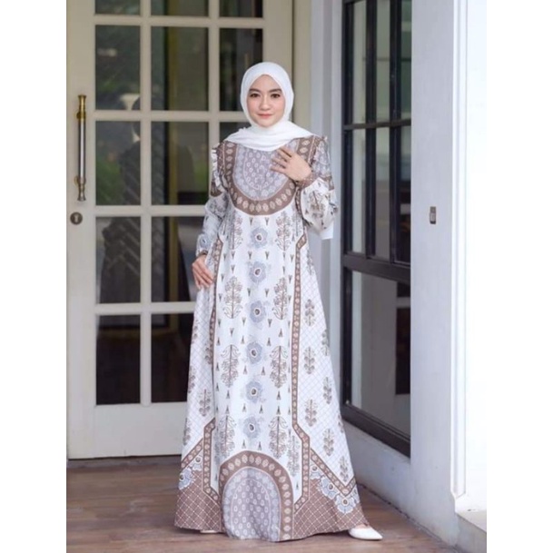 Kain Maxmara dan Pradacrepe Melati motif (harga per 0,5m)