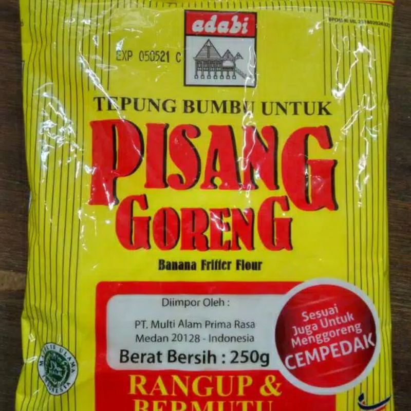 

Adabi Tepung Bumbu untuk Pisang Goreng 250 gram