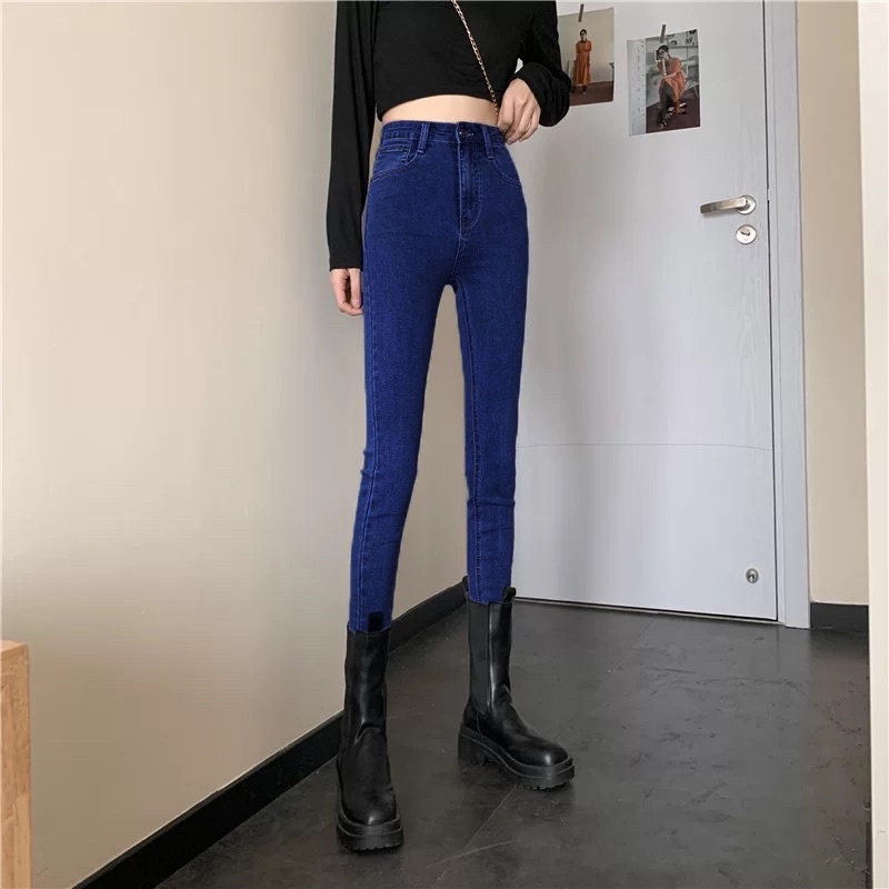 JEANS IMPORT HIGHWAIST PANTS CELANA DENIM SKINNY WANITA CEWEK MX824