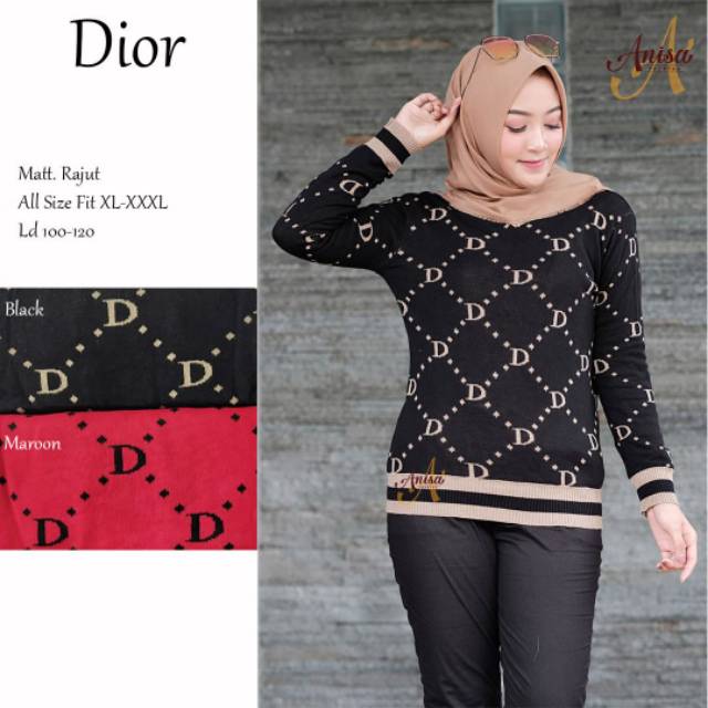 Dior kaos rajut