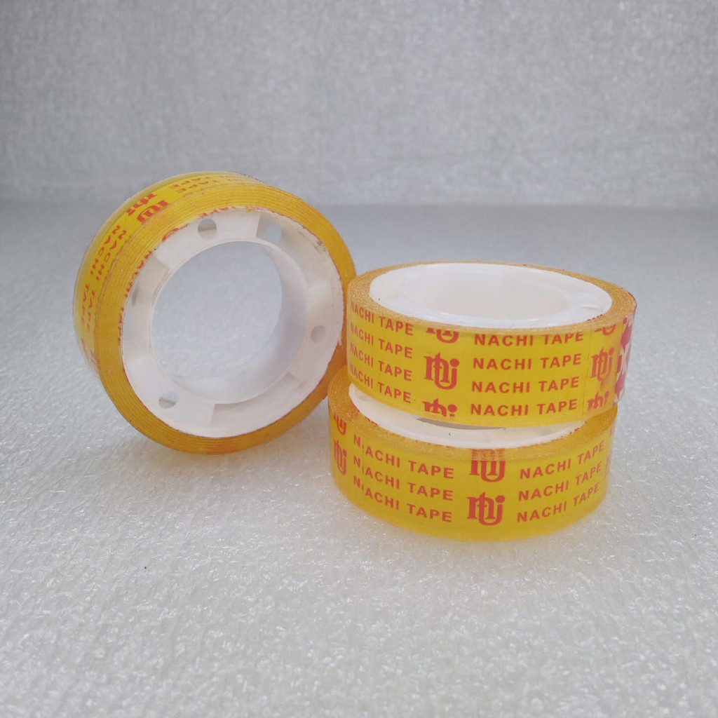 

ISOLASI / TAPE / SOLATIP / SELOTIP NACHI BENING 12.7 mm x 22.86 m PER 1 PC - SOLASI KADO