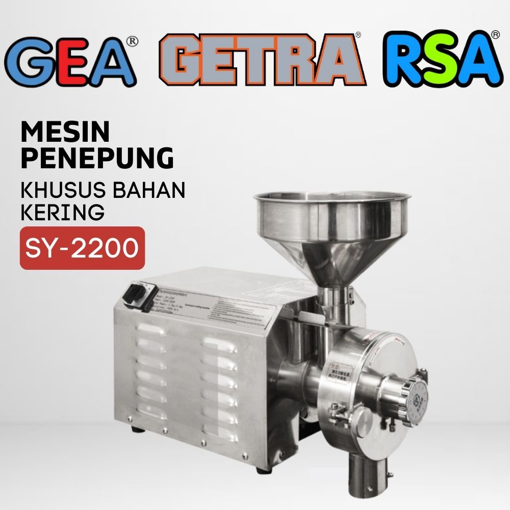 DISC MILL GETRA SY 2200 MESIN PENEPUNG KHUSUS KERING SY-2200 ORIGINAL
