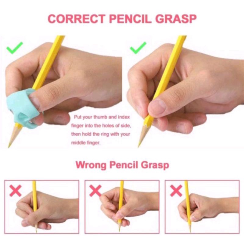 Alat bantu pegang pensil bolpoint untuk anak belajar menulis grip writing tools