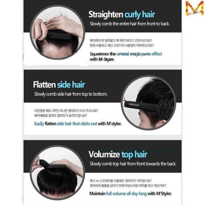 SISIR PELURUS RAMBUT PRIA - CATOK MAGIC 3IN1 - MEN STYLER CURLING IRON - VOLUMEZE FLATTEN SIDE