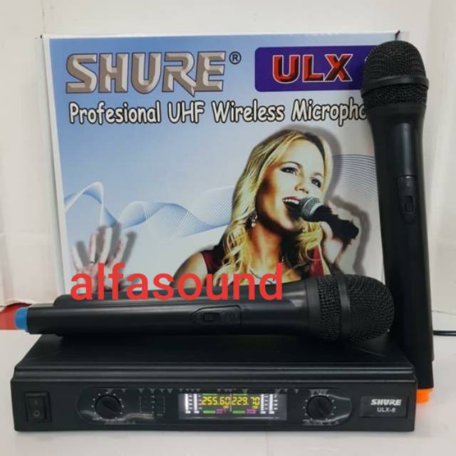 MIC SHURE ULX8 MICROPHONE SHURE ULX 8 WIRELESS HANDHELD PEGANG
