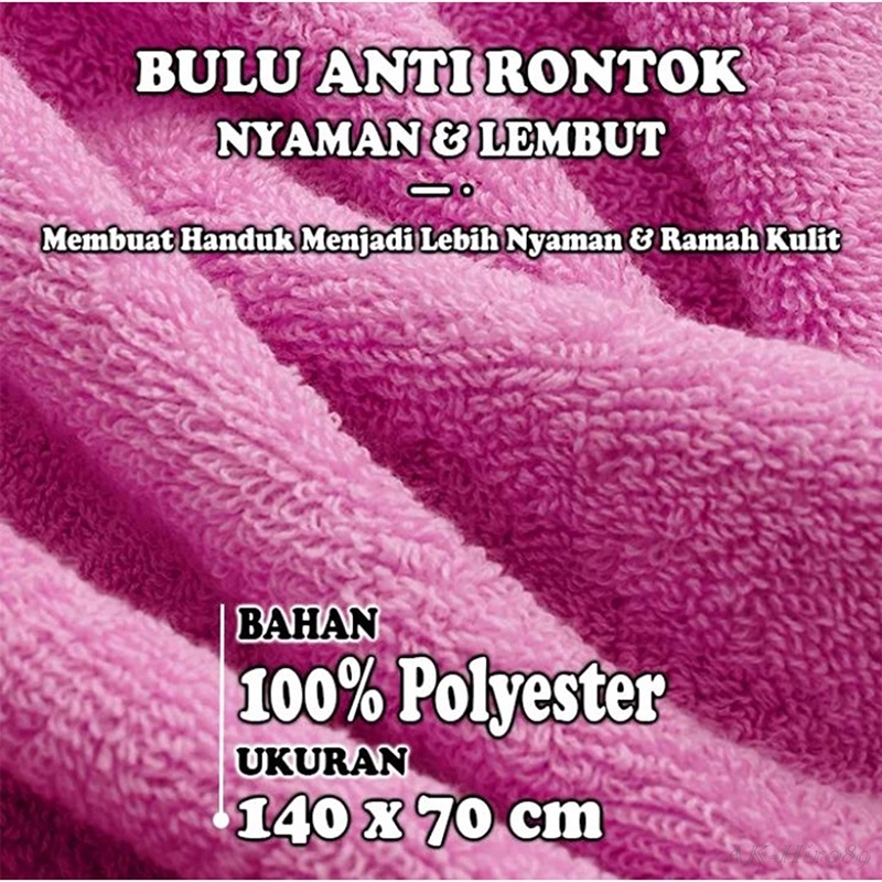 PROMO Handuk Mandi Polos HandukDewasa Handuk Anak Handuk Ukuran 70cmx140cm (H17)