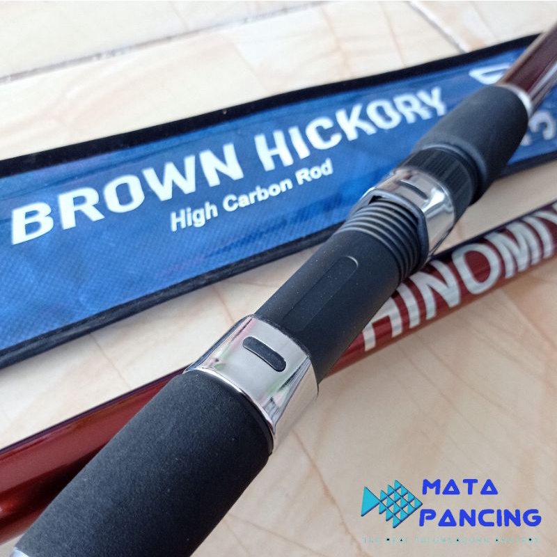 Joran surf hinomiya brown hickory 390 420 telescopic carbon rod