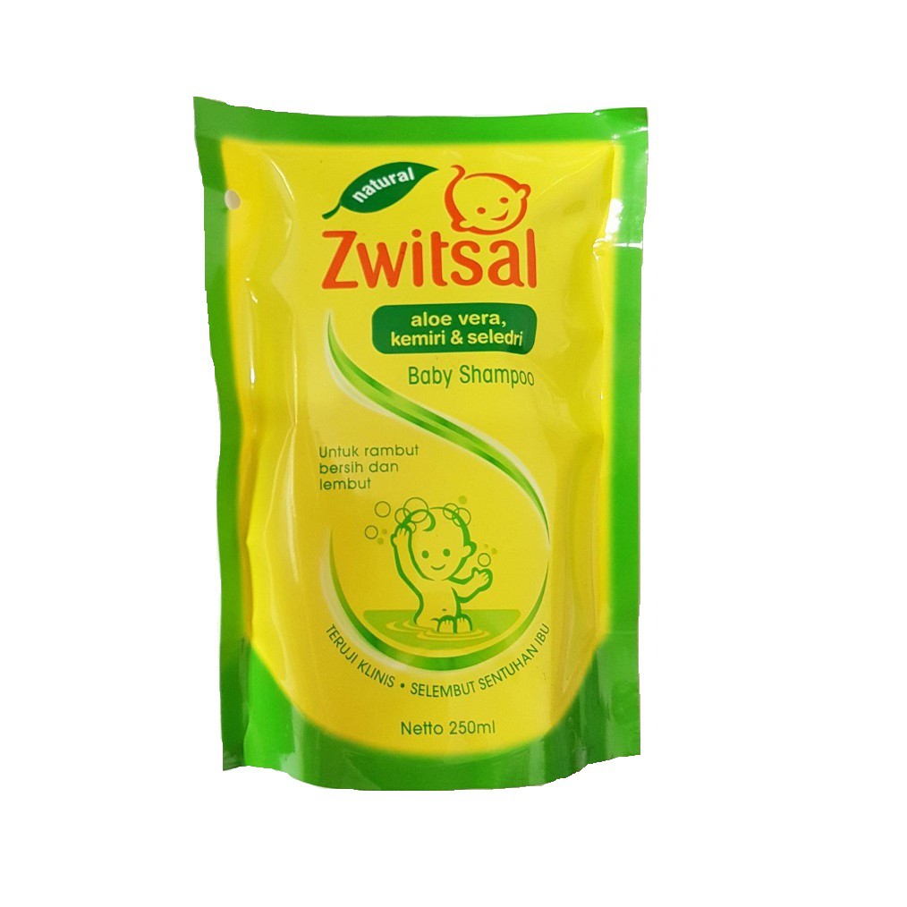 Zwitsal Baby Shampoo Natural Avks Pouch 250ml