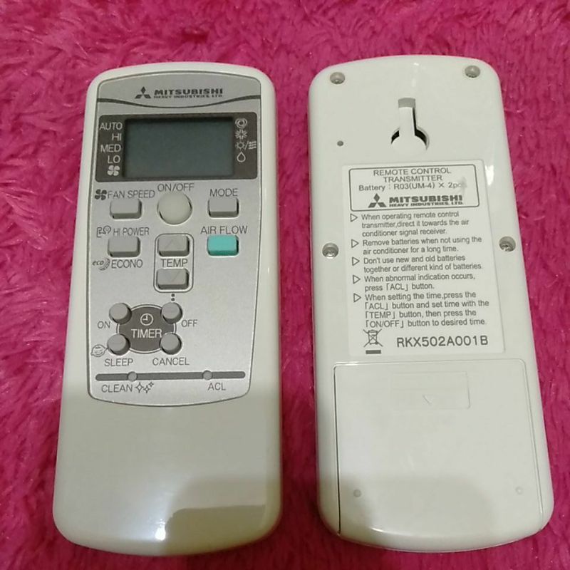 REMOTE REMOT AC MITSUBISHI RKX502A001B ORIGINAL ASLI